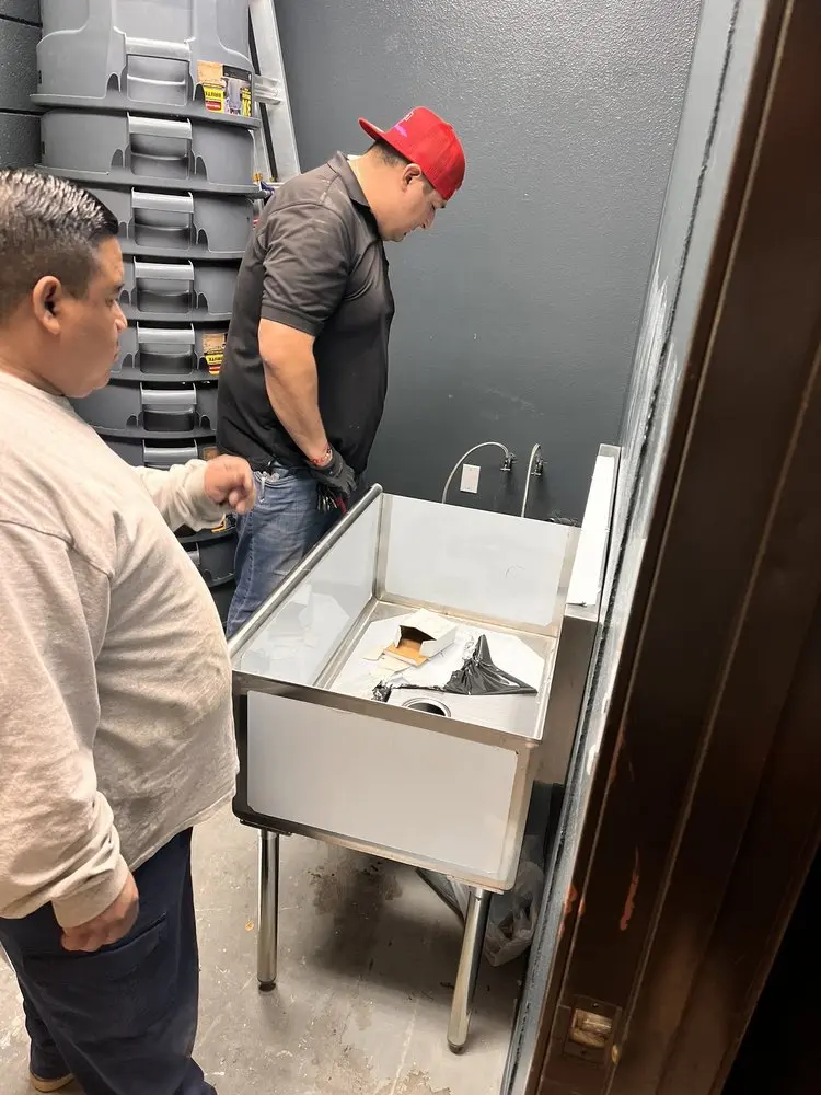 Commercial plumbing and sink installation in Duluth